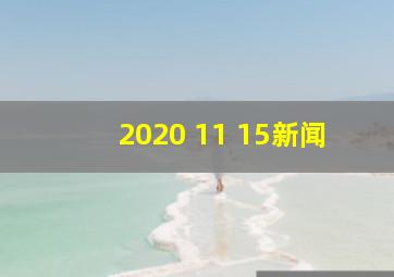 2020 11 15新闻